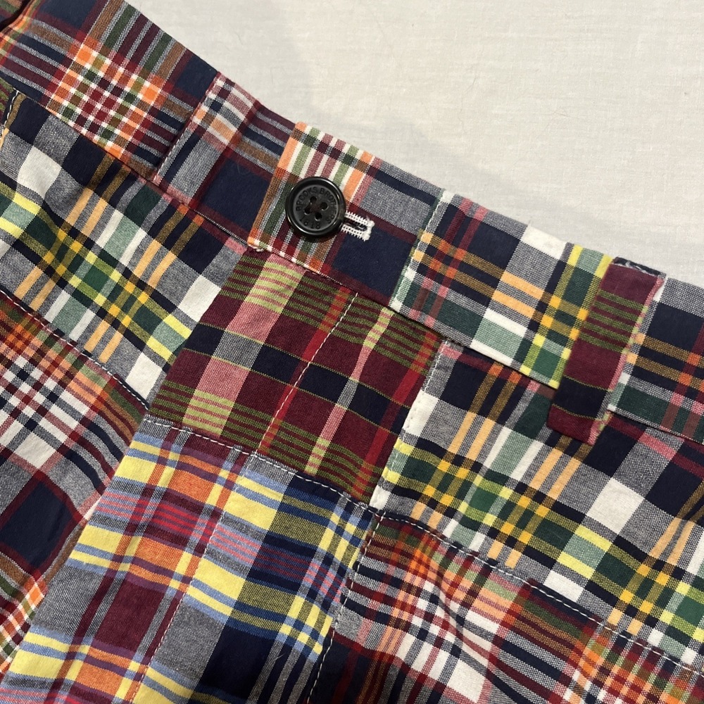 Brooks Brothers 346 Madras Plaid Pants Men's Size 40x30 Preppy Patchwork Cotton - Picture 5 of 9